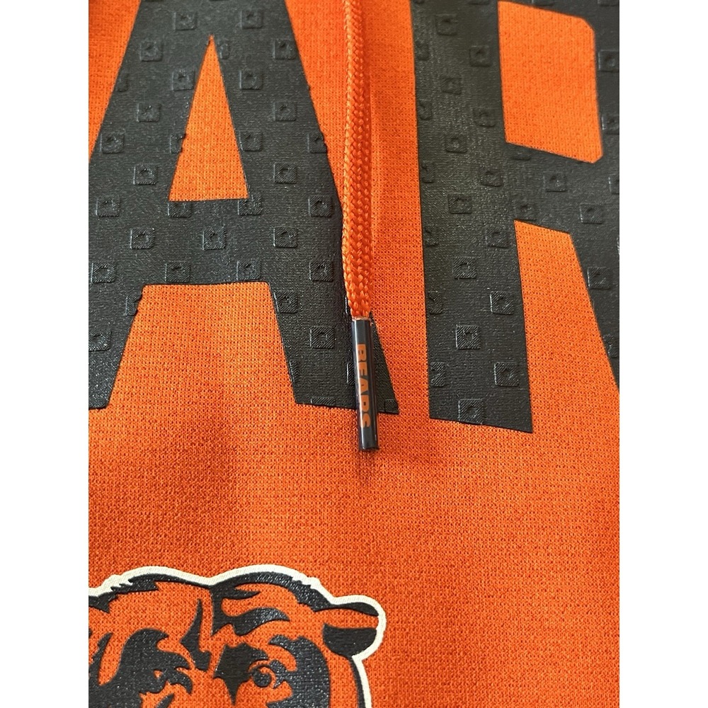 Chicago Bears Nike Mens Medium Orange Sideline Stack Performance Pullover Hoodie - Picture 4 of 10